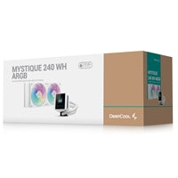 DeepCool Mystique 240 White ARGB LCD AIO Cooler - 240mm DeepCool Mystique 240 White ARGB LCD AIO Cooler - 240mm